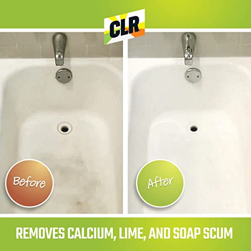 CLR Brilliant Bath Foaming Bathroom Cleaner Spray - For Use On Toilet, Bath, Shower, Sink, Glass, Stainless Steel - Fresh Scent, 26 Ounce Bottle (Pack Of 2)