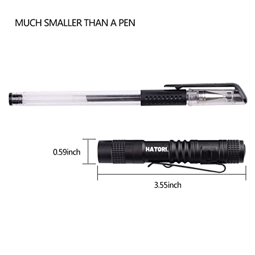 LED Mini Flashlight, Super Bright Small Handheld Pocket Pen Light Tactical High Lumens Torch for Camping, Outdoor, Emergency, 3.55 Inch
