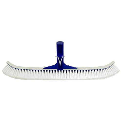 Poolmaster Deluxe Heavy Duty Vinyl Liner Swimming Pool Brush with Rubber Bumper for Above or In Ground Pools