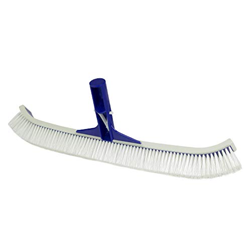 Poolmaster Deluxe Heavy Duty Vinyl Liner Swimming Pool Brush with Rubber Bumper for Above or In Ground Pools