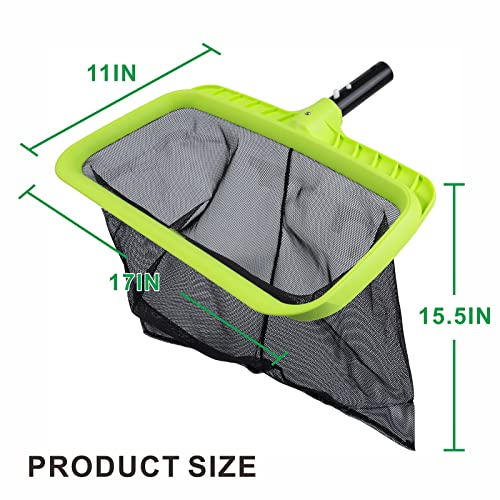 Sepetrel Swimming Pool Leaf Skimmer Net,Reinforced Frame Deep Rake Net