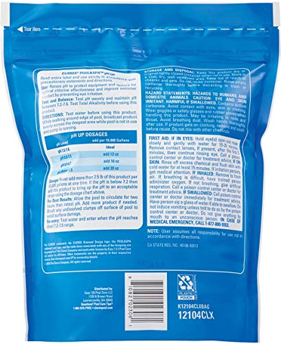 Clorox Pool&Spa 12104CLX pH Up, 4 lb, 4lb