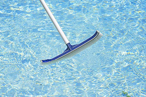 Poolmaster Deluxe Heavy Duty Vinyl Liner Swimming Pool Brush with Rubber Bumper for Above or In Ground Pools