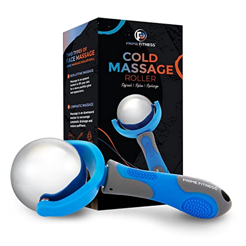 Cold Massage Roller Ball | Cold Therapy | Ice Roller Ball with Handle | cryo Stick | Relieve Muscle Pain | Blue