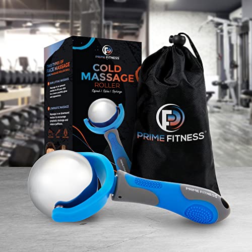 Cold Massage Roller Ball | Cold Therapy | Ice Roller Ball with Handle | cryo Stick | Relieve Muscle Pain | Blue