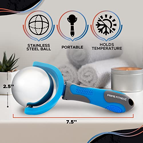 Cold Massage Roller Ball | Cold Therapy | Ice Roller Ball with Handle | cryo Stick | Relieve Muscle Pain | Blue