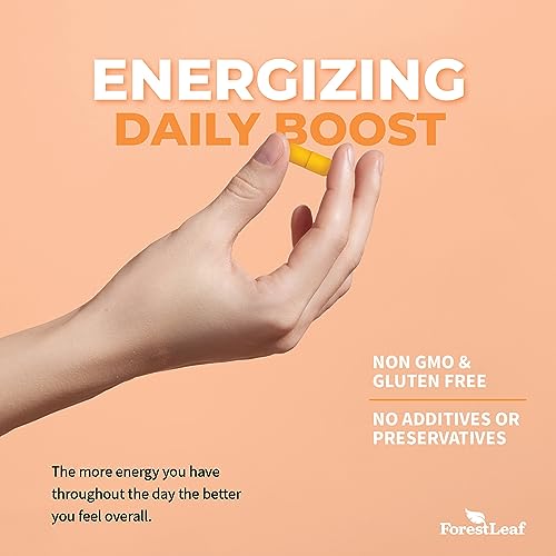 Vitamin B2 Riboflavin, 400mg - 90 Capsules - Promotes Healthier Blood, Nervous System, Energy and Metabolism â Non-GMO, Gluten Free Daily Dietary Supplement â by ForestLeaf