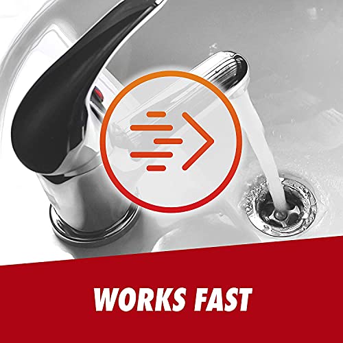 Drano Max Gel Drain Clog Remover and Cleaner for Shower or Sink Drains, Unclogs and Removes Hair, Soap Scum, Blockages, 80 oz