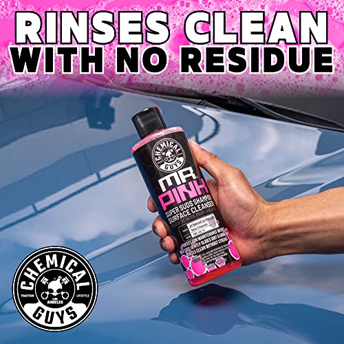 Chemical Guys CWS_402_64 Mr. Pink Foaming Car Wash Soap (Works with Foam Cannons, Foam Guns or Bucket Washes) Safe for Cars, Trucks, Motorcycles, RVs & More, 64 fl oz (Half Gallon), Candy Scent