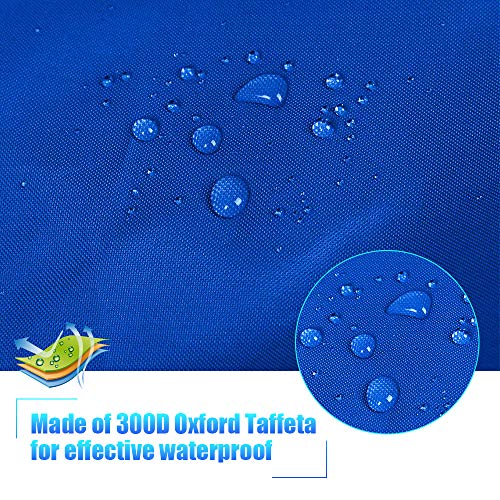 7.8-18ft Waterproof Kayak Canoe Cover-Storage Dust Cover UV Protection Sunblock Shield for Fishing Boat /Kayak / Canoe 7 Sizes [Choose Color] (Dark Blue(Upgraded), Suitable for 9.3-10.5ft Kayak)