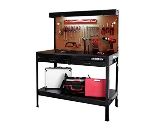 Nessagro WORKPRO Multi Purpose Heavy Duty Workbench with Work Light, Garage, Storage, New .#GH45843 3468-T34562FD152706