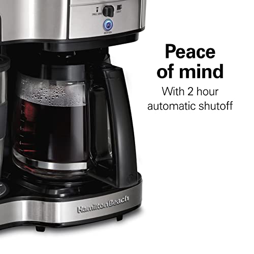 Hamilton Beach 2-Way Brewer Coffee Maker, Single-Serve and 12-Cup Pot, Black