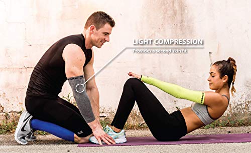 Zensah Compression Arm Sleeves,Neon Pink,Small/Medium