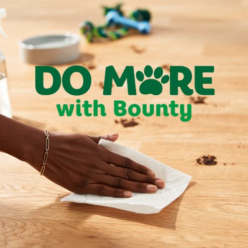 Bounty Quick-Size Paper Towels, White, 16 Family Rolls = 40 Regular Rolls