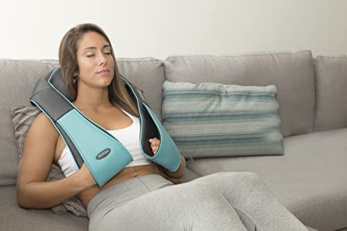 Shiatsu Back Shoulder and Neck Massager with Heat - Deep Tissue Kneading Pillow Massage - Back Massager, Shoulder Massager, Electric Full Body Massager, for Foot Leg - Gift