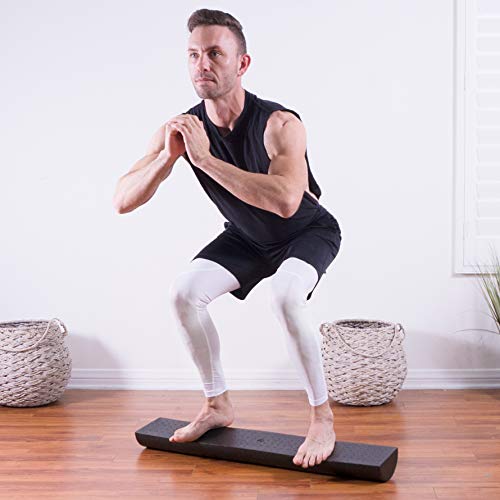 ProsourceFit High Density Half Round Foam Roller Parent 36x3, Black