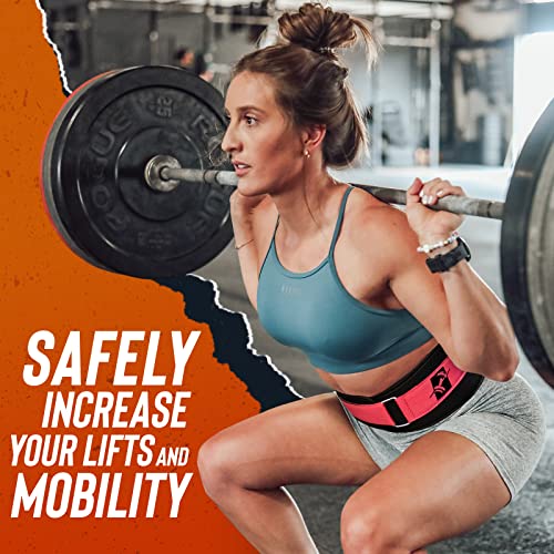 ProFitness Weight Lifting Belt 3 (Small, Black/Pink)