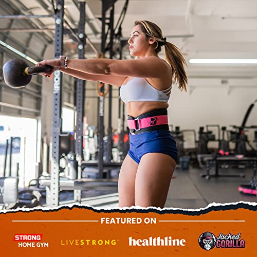 ProFitness Weight Lifting Belt 3 (Small, Black/Pink)