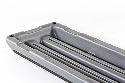 The Step (Made in USA) Original Aerobic Platform for Total Body Fitness â Health Club Size with Grey Platform and 4 Original Black Risers