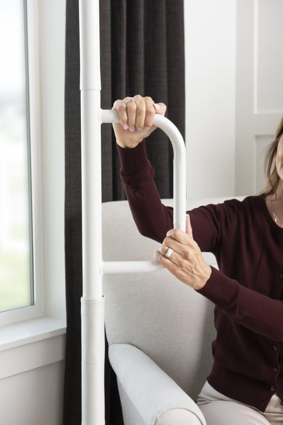 Able Life Universal Floor to Ceiling Grab Bar, Elderly Tension Mounted Floor to Ceiling Transfer Pole, Bathroom Safety Assist Grab Bar and Stability Rail with Support Handle