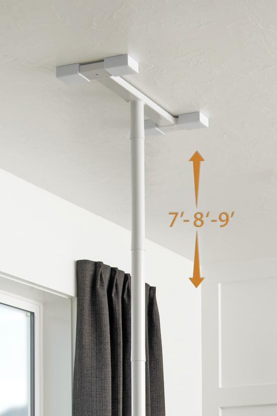 Able Life Universal Floor to Ceiling Grab Bar, Elderly Tension Mounted Floor to Ceiling Transfer Pole, Bathroom Safety Assist Grab Bar and Stability Rail with Support Handle