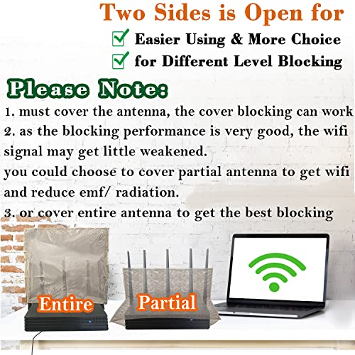 WiFi Cover Emf Protection WiFi Router Cover Radiation Shielding WiFi Guard Emf Faraday Cage for Router 13.8IN 15.7IN