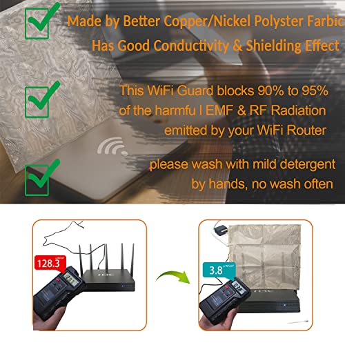 WiFi Cover Emf Protection WiFi Router Cover Radiation Shielding WiFi Guard Emf Faraday Cage for Router 13.8IN 15.7IN