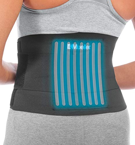 Mueller Sports Medicine Adjustable Back Brace, Back Support, for Men and Women, Black, One Size
