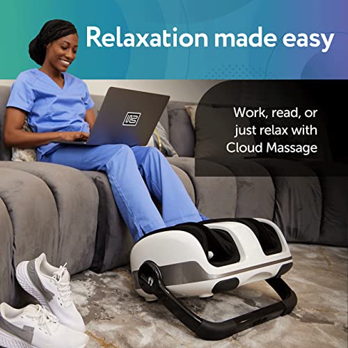 Cloud Massage Shiatsu Foot Massager Machine - Stress Relief Gifts - Deep Kneading Heated Massager - for Diabetic Foot Pain Relief, Neuropathy, Plantar Fasciitis, Feet & Calf Circulation (No Remote)