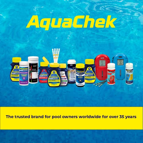 AquaChek Salt Test Strip Titrators for Pools - Salt Water Pool Test Strips for Sodium Chloride - Quick and Accurate Results - Professional Water Quality Testing Kit (10 Strips)