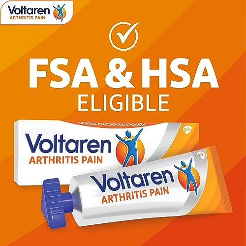 Voltaren Arthritis Pain Gel for Powerful Topical Arthritis Pain Relief, No Prescription Needed - 3.5 oz/100 g Tubes (Pack of 2)