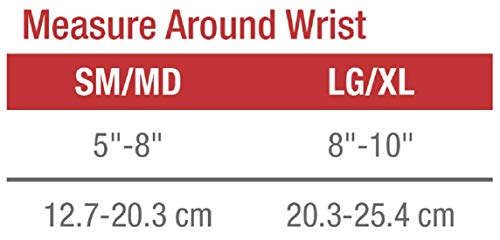 Mueller Sports Medicine Green Fitted Wrist Brace, For Men and Women, Right Hand, Black, Small/Medium