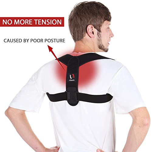 Schiara Posture Corrector for Men and Women, Comfortable Upper and Back Brace, Adjustable Back Straightener Support for Back, Shoulder & Neck