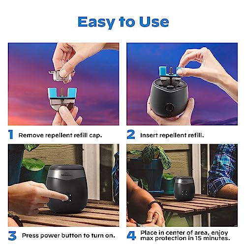 Thermacell Rechargeable Mosquito Repeller Refills; Advanced Repellent Formula Provides 20â Protection Zone; Compatible with Thermacell E-Series & Radius Only; No DEET, Spray or Flame