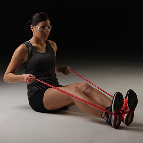 THERABAND Resistance Bands Set, Professional Non-Latex Elastic Band For Upper & Lower Body Exercise, Strength Training without Weights, Physical Therapy, Pilates, Rehab, Yellow & Red & Green, Beginner