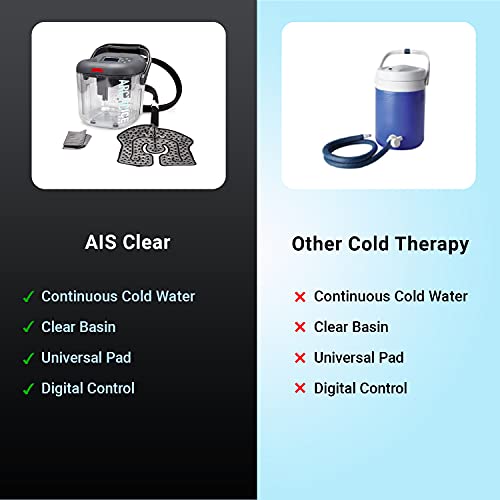 Circulating Cold Water Therapy Kit Gen 2 by Arctic Ice Clear â Ice Machine with Universal Pad 3-Strap Wrap and 4 Cold Cubes (Arctic Ice Clear Kit)