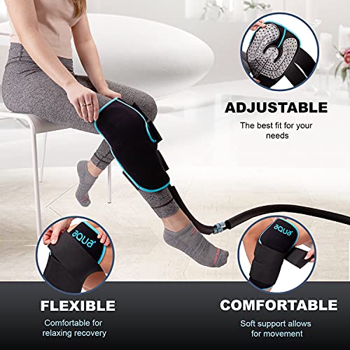 Circulating Cold Water Therapy Kit Gen 2 by Arctic Ice Clear â Ice Machine with Universal Pad 3-Strap Wrap and 4 Cold Cubes (Arctic Ice Clear Kit)