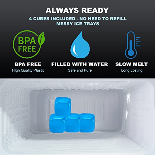 Circulating Cold Water Therapy Kit Gen 2 by Arctic Ice Clear â Ice Machine with Universal Pad 3-Strap Wrap and 4 Cold Cubes (Arctic Ice Clear Kit)