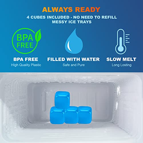 Cold Water Therapy System Kit by Polar Vortex - Ice Circulation Machine with 3-Strap Knee/Elbow/Shoulder Wrap and 4 Cold Cubes - Cryotherapy Kit