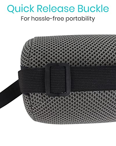 Vive Lumbar Roll - Cervical Cushion Support Pillow - Lower Back Pain Relief in Car, Office Chair, Computer - Firm Ergonomic Mesh Portable Travel Bolster - Thoracic Low Rest Posture Corrector Seat Pad