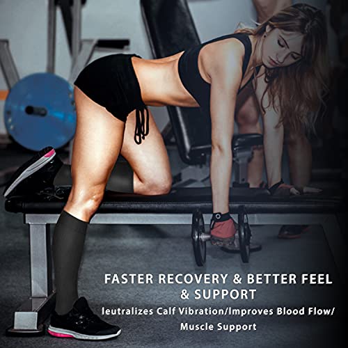 Copper Compression Socks For Men & Women Circulation-Best For Medical Running Hiking Cycling 15-20 mmHg(L/XL)