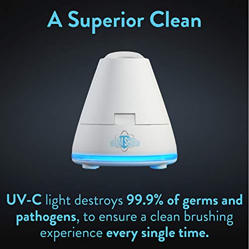 TAO Clean Germ Shield UV Sanitizer â Universal Cleaning Station that Accommodates all Manual and Electric Toothbrushes, Travel Friendly, Kills 99.9% of Germs