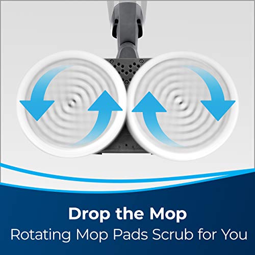 Bissell SpinWave Expert Hard Floor Spin Mop, 20393, White/Black