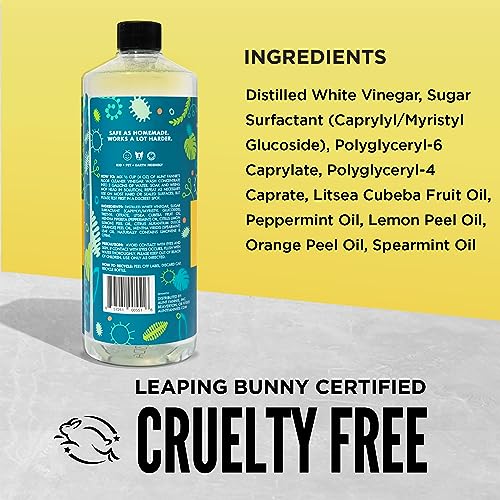 Aunt Fannie's Floor Cleaner Vinegar Wash Concentrate - Multi-Surface Cleaner, 32 oz. (Single Bottle, Bright Lemon)