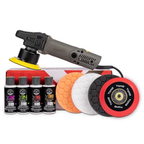 Chemical Guys BUF_503X TORQX Random Polisher Kit with Pads, Polishes & Compounds (9 Items)