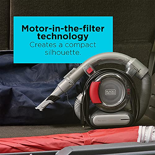 BLACK+DECKER Flex Car Vacuum, 12V Corded (BDH1200FVAV)