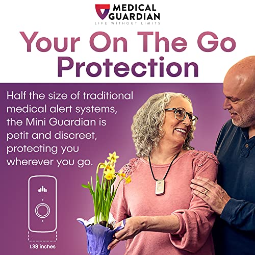 Mini Guardian - 4G Medical Alert System by Medical Guardian - Elderly Assistance Products, 24/7 Alert Button for Seniors - Smart Devices with Easy Button for Elderly Monitoring (Silver)