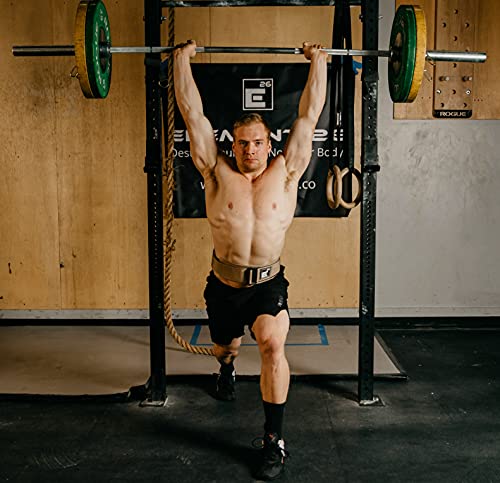 Element 26 Self-Locking Weight Lifting Belt - Premium Weightlifting Belt for Serious Functional Fitness, Power Lifting, and Olympic Lifting Athletes - Training Belts for Men and Women (Medium, Black)