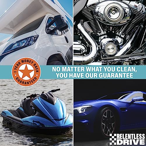 Relentless Drive Ultimate Car Wash Kit (14 Pcs) Car Detailing & Car Cleaning Kit - Car Wash Supplies Built for The Perfect Car Wash - Complete Car Wash Kit with Bucket