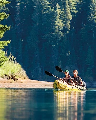 Intex Explorer K2 Kayak, 2-Person Inflatable Kayak Set with Aluminum Oars and High Output Air Pump